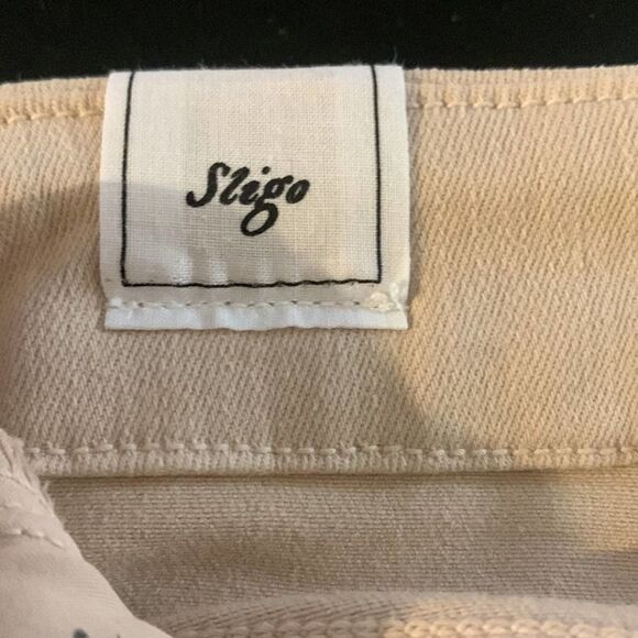 Frank & Eileen Sligo Cropped Italian Performance Skinny Jeans Sand Size 26 New - Picture 9 of 14